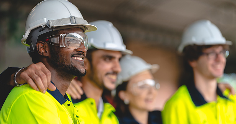 Electrician Team Smiling