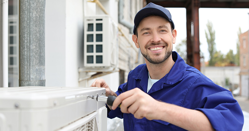 Service Technician Smiling