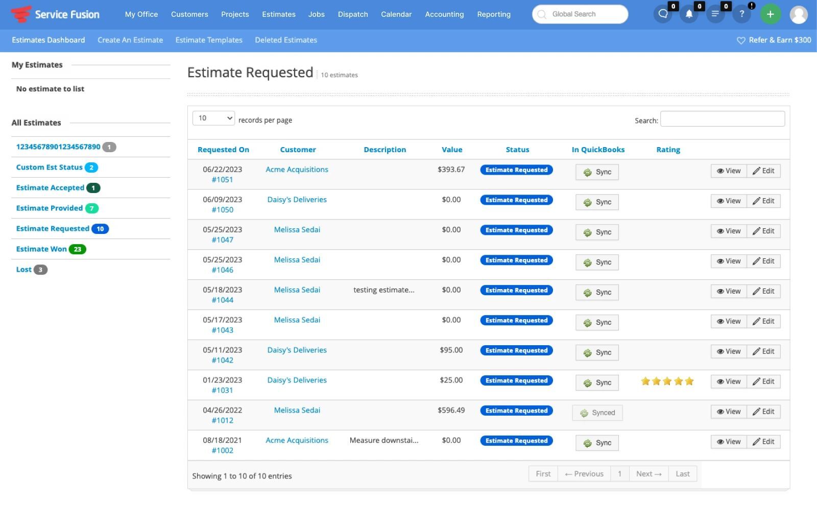 Service Fusion screenshot 1