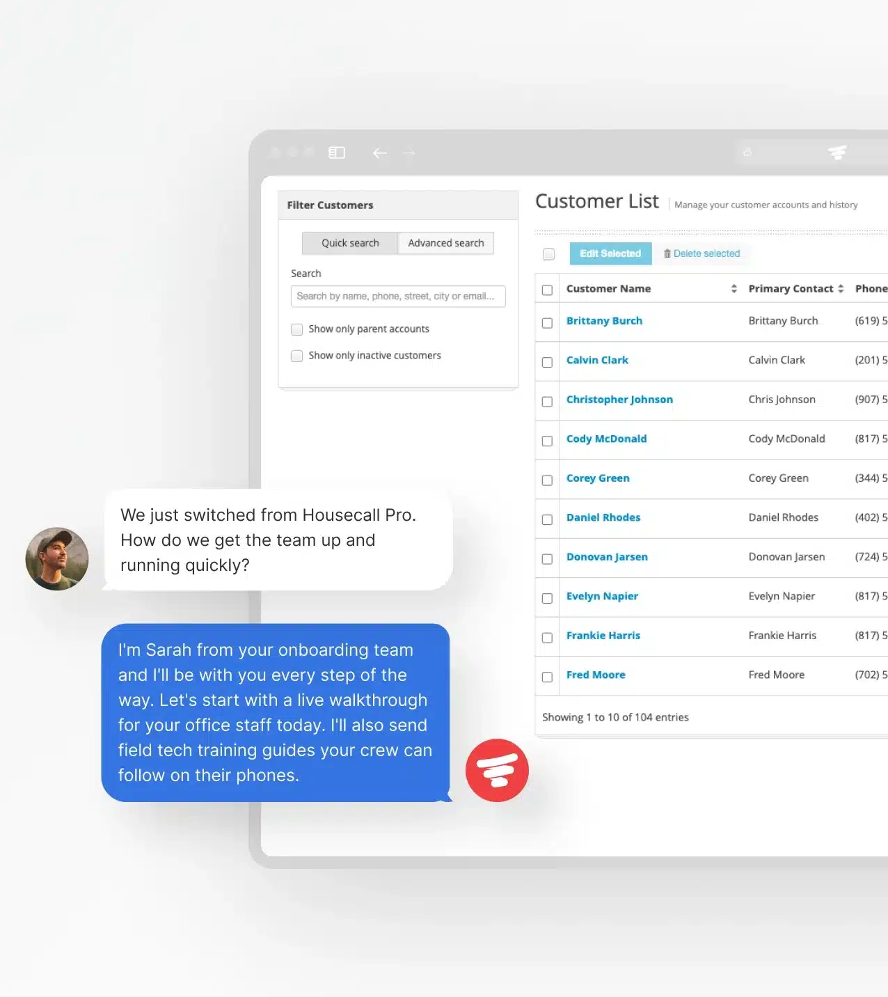 Service Fusion flat-rate pricing interface
