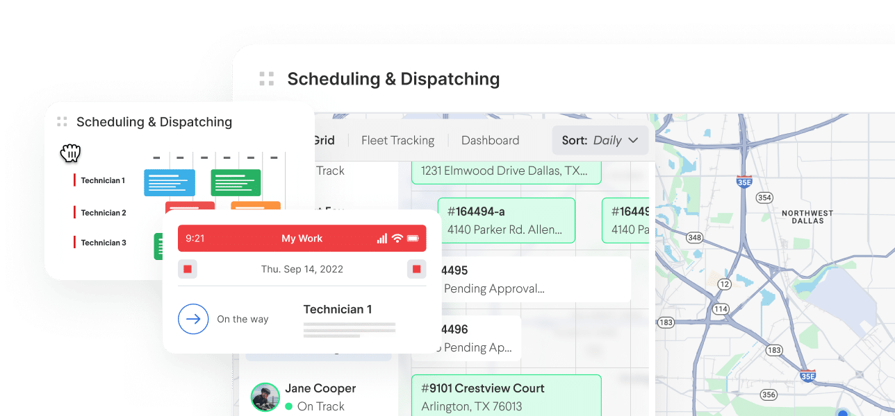 Service Fusion flat-rate pricing interface